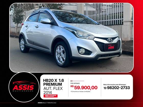 HYUNDAI HB20X 1.6 16V PREMIUM FLEX 4P AUTOMÁTICO HYUNDAI HB20X 1.6 16V PREMIUM FLEX 4P AUTOMÁTICO